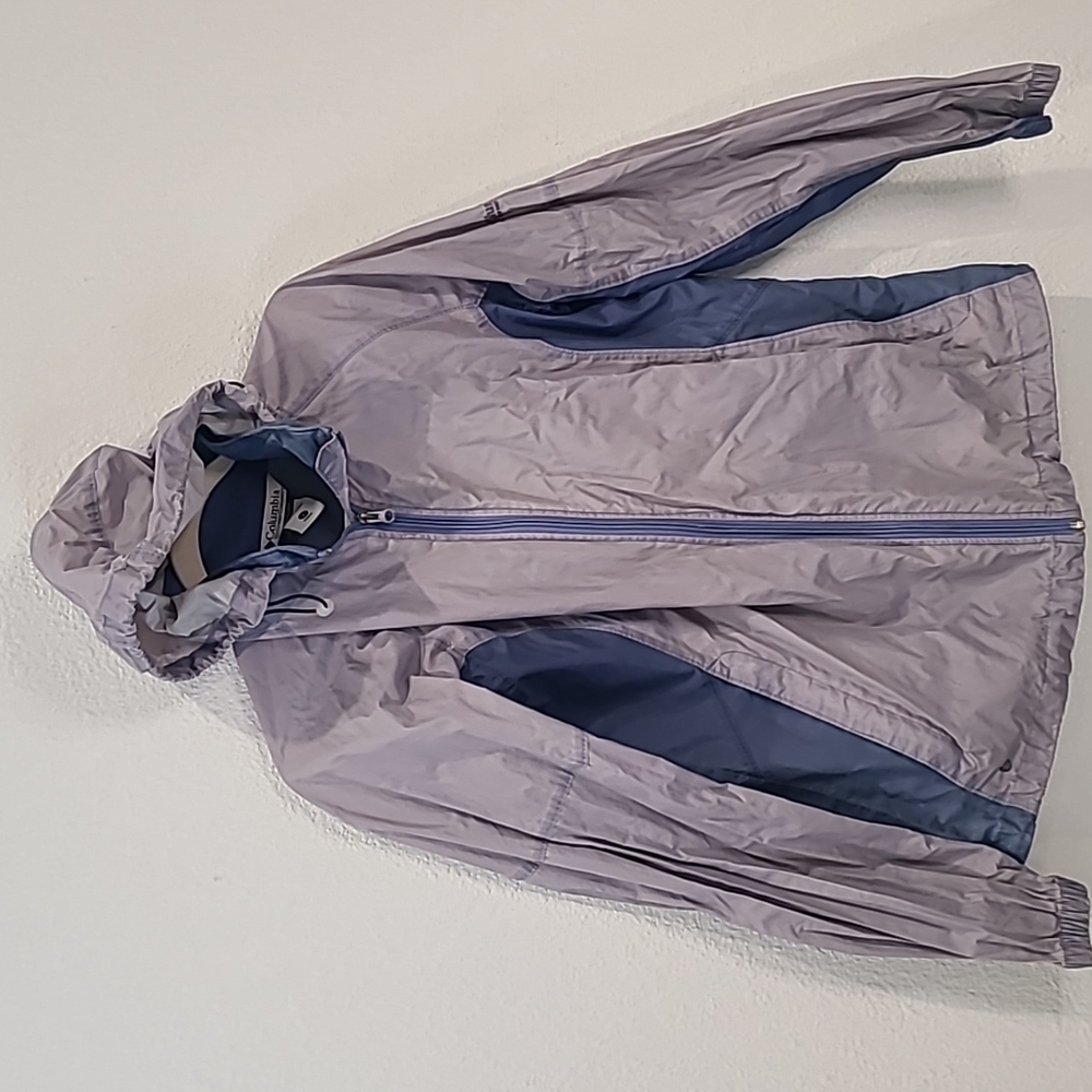 Columbia Sportswear company purple windbreaker jacket large